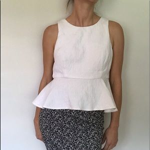 HD in Paris cotton peplum top